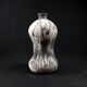 Vase bouteille en céramique Raku signé Kamel Boubekeur