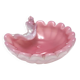 Vide poche, cendrier en opaline rose et verre Lattimo par Fratelli Toso, Italie