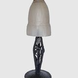 Art Deco glass lamp by MULLER Frères