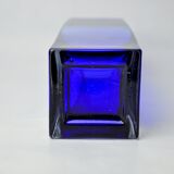 Vase sommerso by Petr hora, blue glass, Czech Republic, 1970