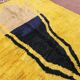 Handmade yellow Berber rug, size 160 x 240 cm