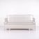 Antique storage bench with high back – grey painted – pine wood – 1860s