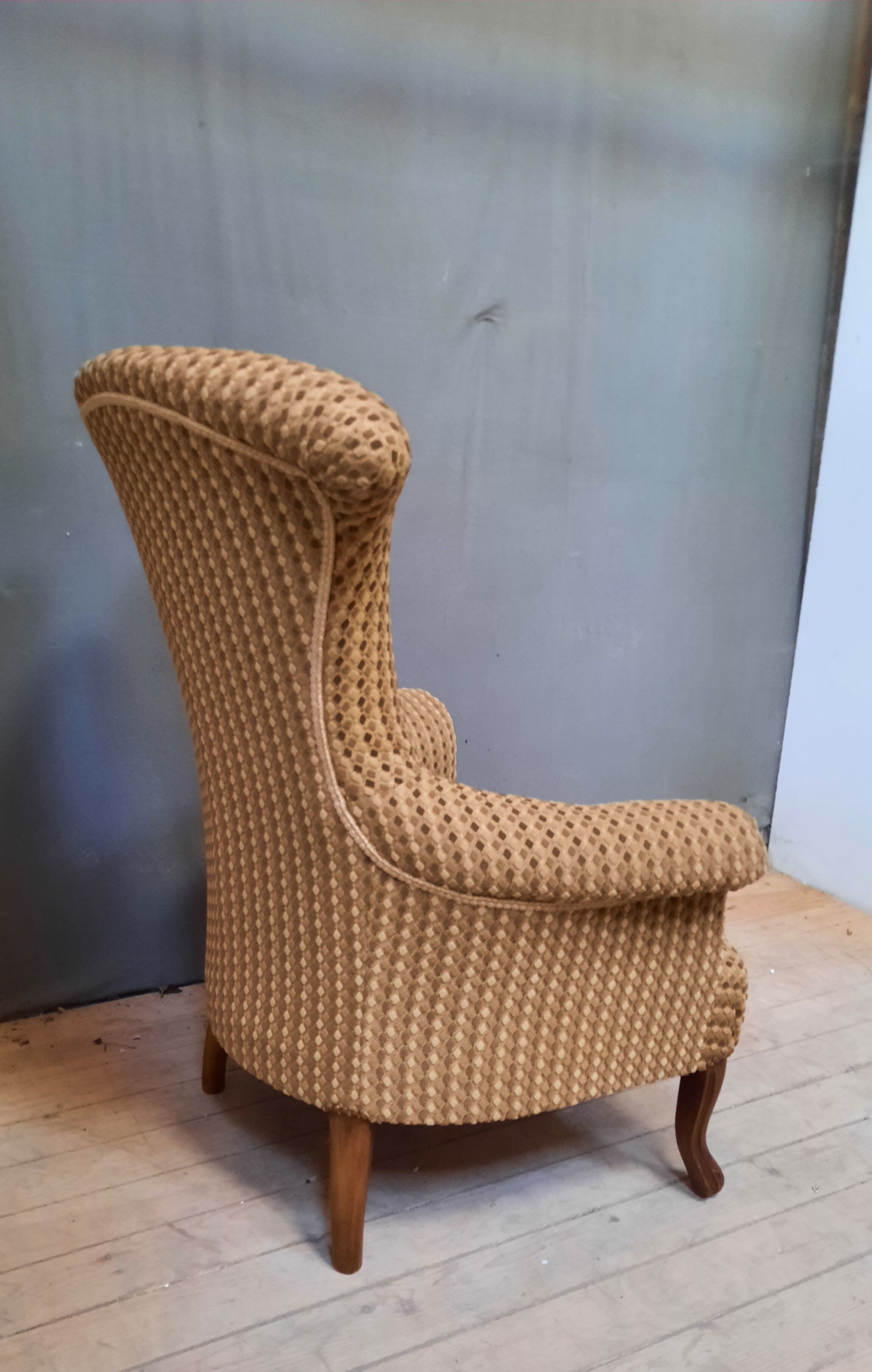 Fauteiuil toad upholstered Napoleon III