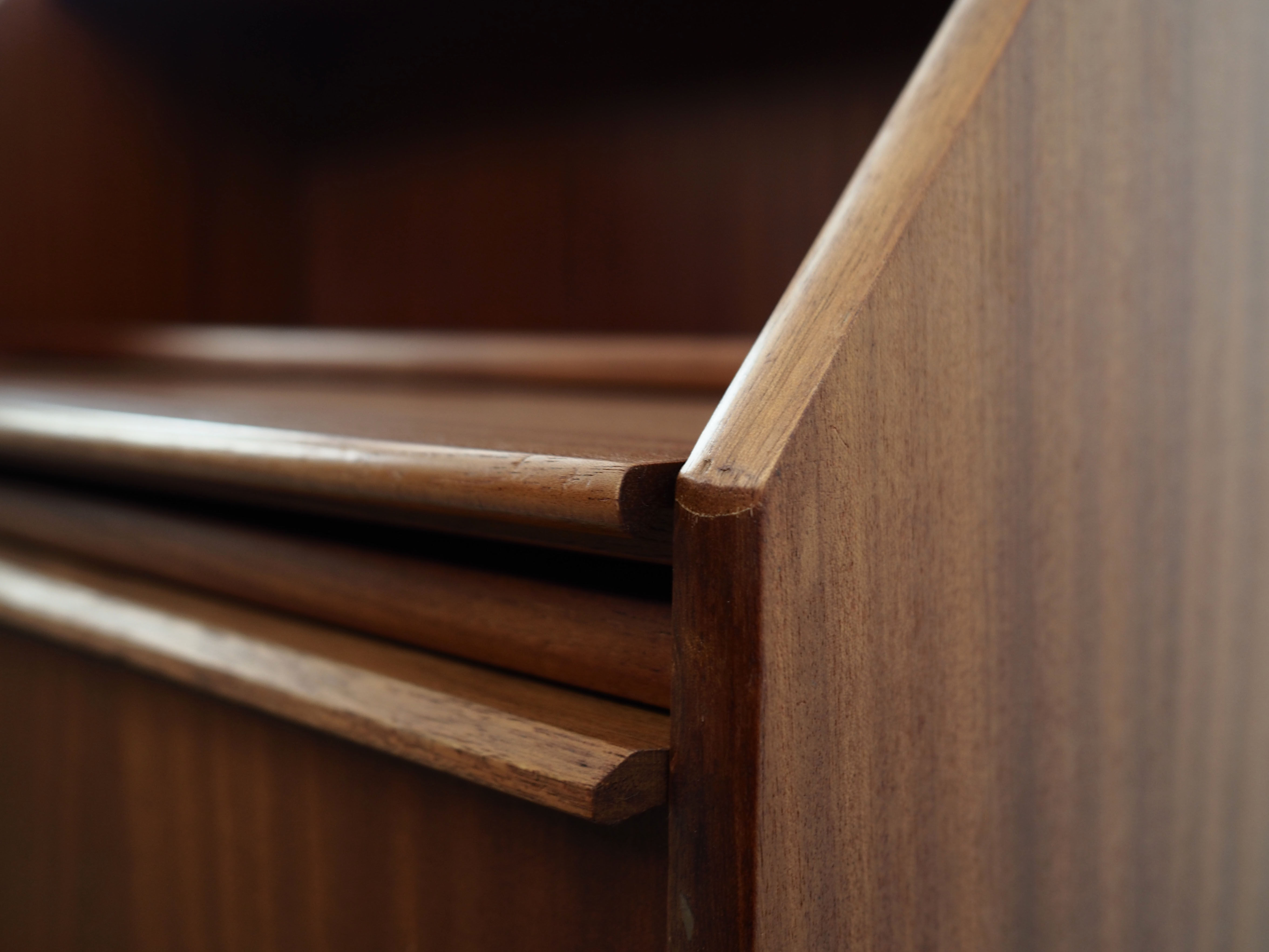 Mahogany secretary, Danish design, 60s, production: Denmark