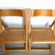 Pair of folding chairs with seat year 60 years