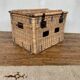 Former sncf travel trunk in rattan early XXeme