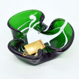 Kaspar Single Art glass ashtray, Germany 1970s