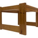Vintage coffee table pinewood minimalist 1960s