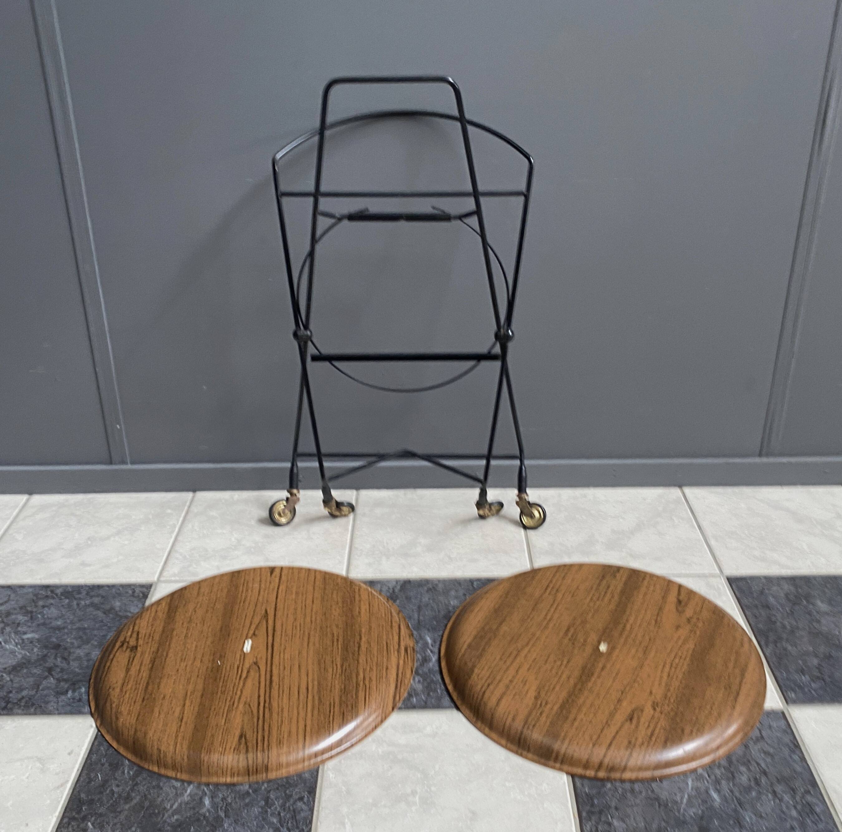 Serving Trolley attributed to Paul Nagel for Jie Gantofta, Sweden 1960s