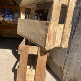 2 wine cases - old wooden 10 bottles