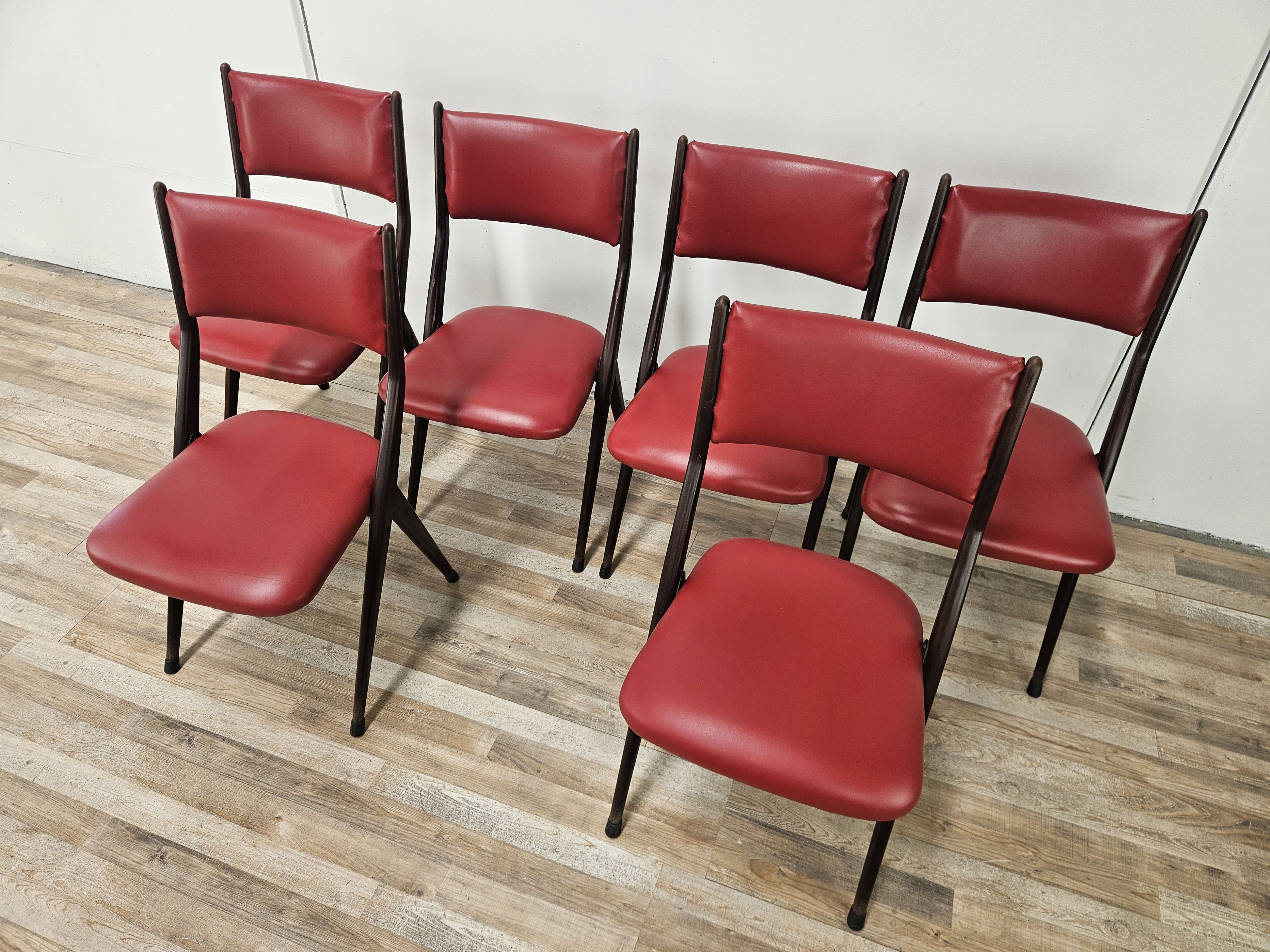 Six chairs by Gaetano and Alessandro Besana, 1960