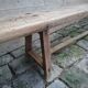 Antique wooden bench pickled oak and poplar
