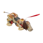 Chien à tirer snoopy, ficher price toys, jouet ancien bois