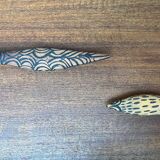 Vintage Australian Aboriginal Art Carved Wooden Animal Figurines, Set of 2