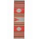 1970s Turkish Oushak Handmade Wool Cotton Red Runner Rug 73x261