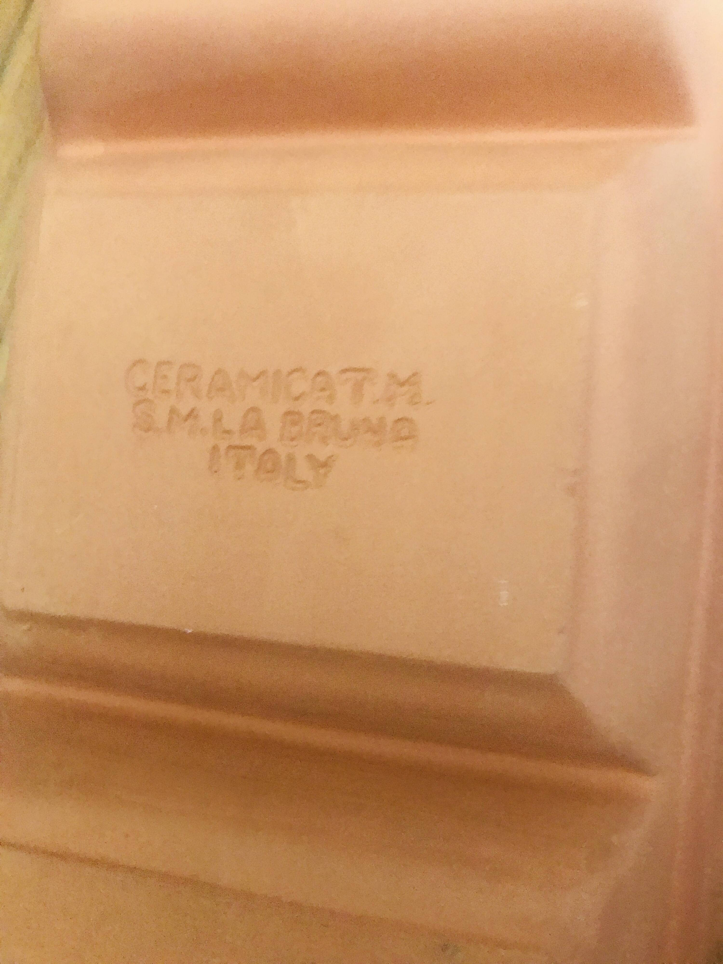 Vintage Italian ceramic cooking dish