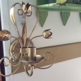 Gold metal wall light