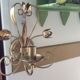 Gold metal wall light