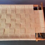 Army camp bed - daybed - jute braiding