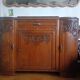 Buffet art déco marbre et bois sculpté