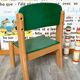 Chaise d'école maternelle