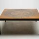 Table basse en cuivre néo-égyptien par VAD Trevarefabrikk, Norvège, 1970