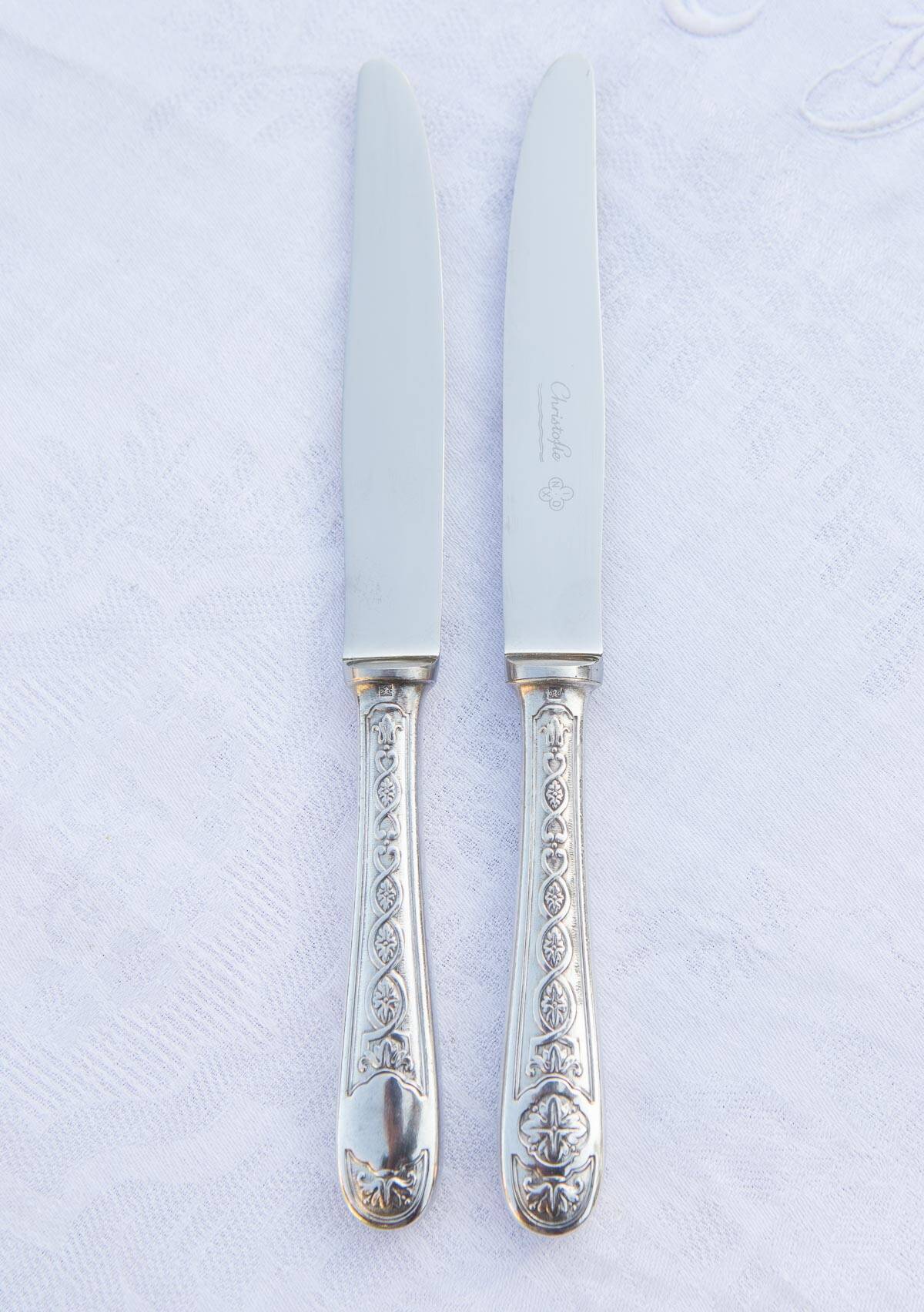 Set of 11 dessert or entremets knives Villeroy by Christofle