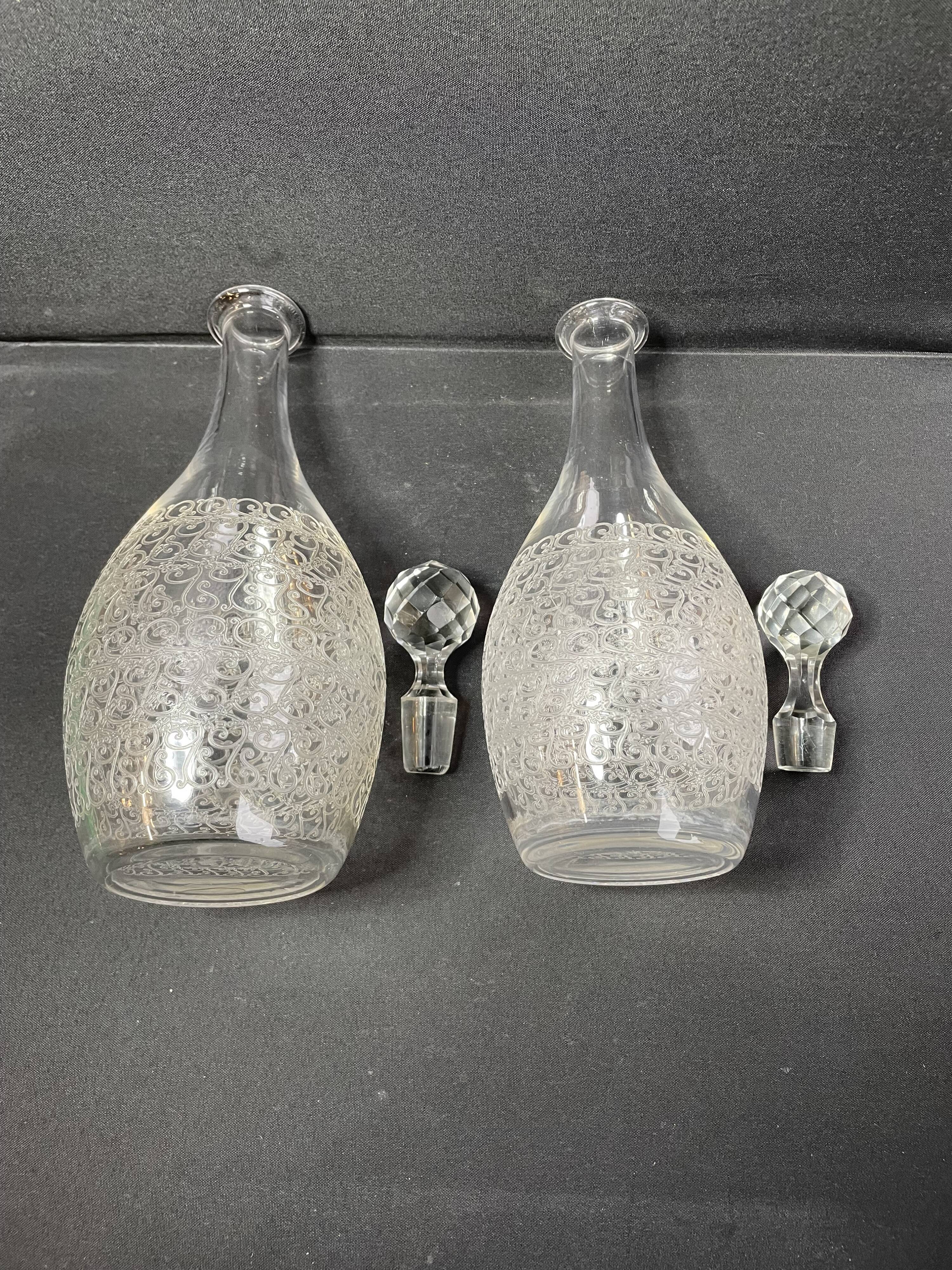 Carafes Baccarat Rohan art déco