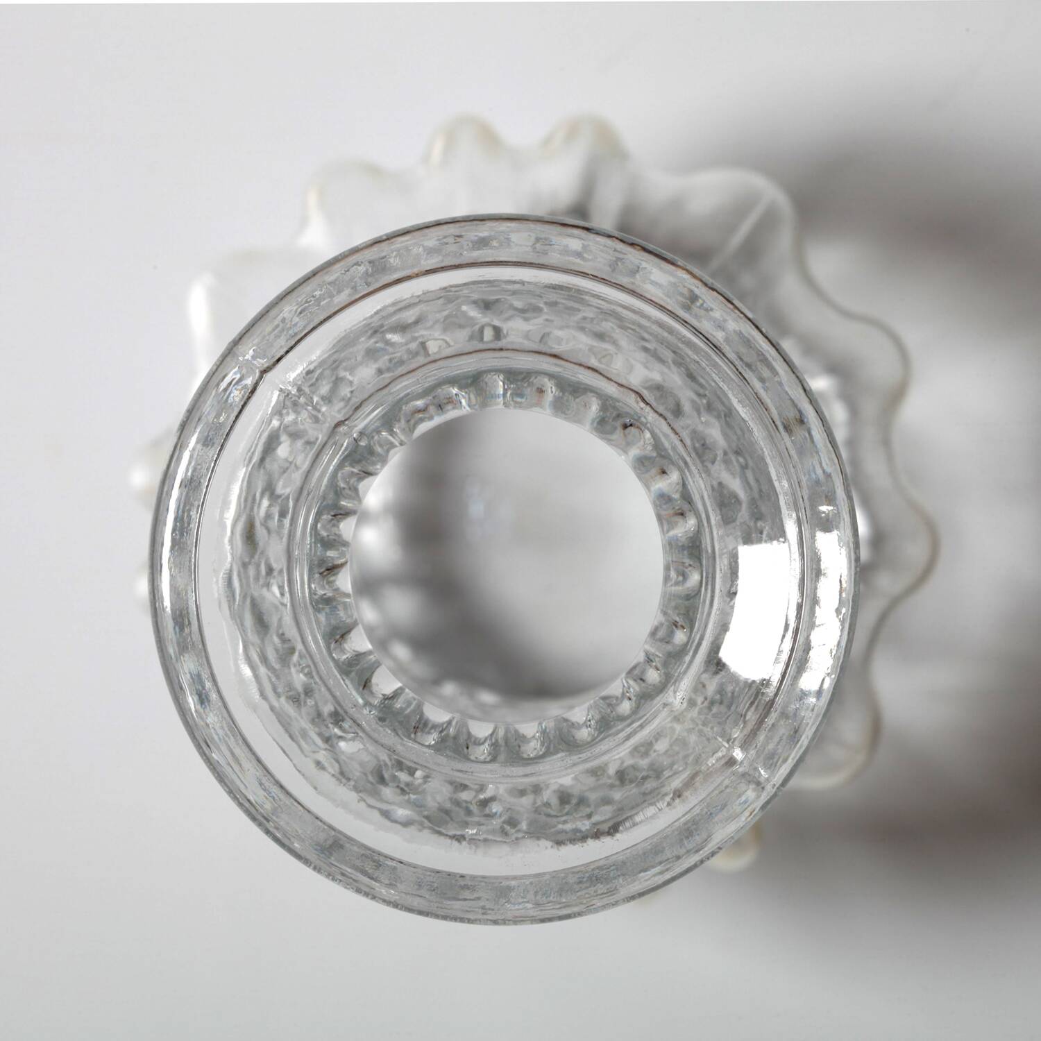 Pressed Glass Vase: Pavel Panek Design, Czech Republic / 1972