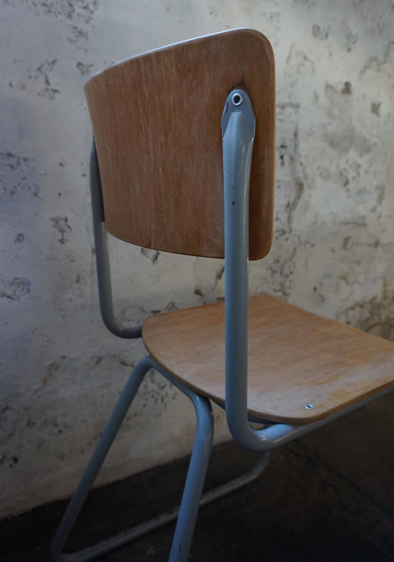 Industrial vintage Chairs Willem Hendrik Gispen for Gispen 1950s, Set of 2