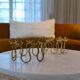 Art Deco brass chandeliers by Lars Holmström in Arvika, Sweden.