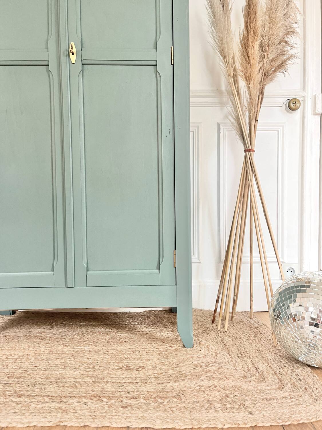 Armoire Art Déco verte