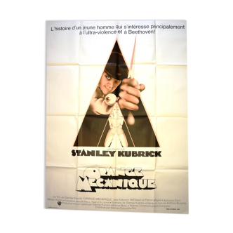 Original cinema poster "Mechanical Orange" 1972 Stanley Kubrick, McDowell...
