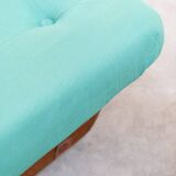 Set of two Lev & Lev armchairs in fabric, removable covers, with fiberglass structure, year
