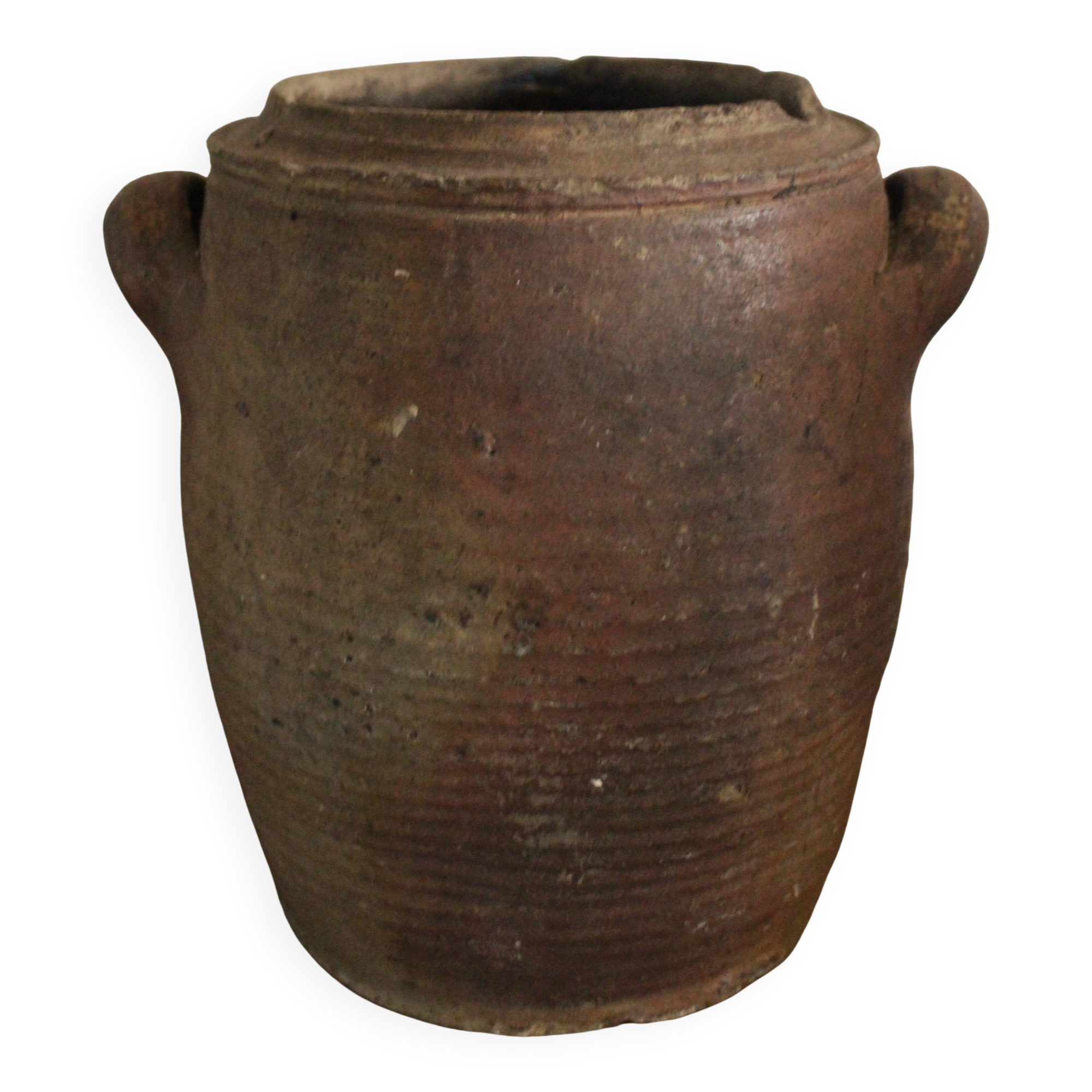 Vase Terracotta pot two handles handcrafted