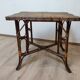 Table en rotin et bambou vintage