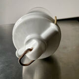 Art Deco ceiling pendant lamp in porcelain & glass