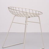 Pastoe Wire Stool Model Km05, Cees Braakman 1950s