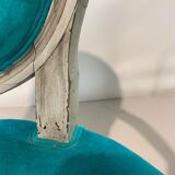 Pair of Louis XVI convertible armchairs