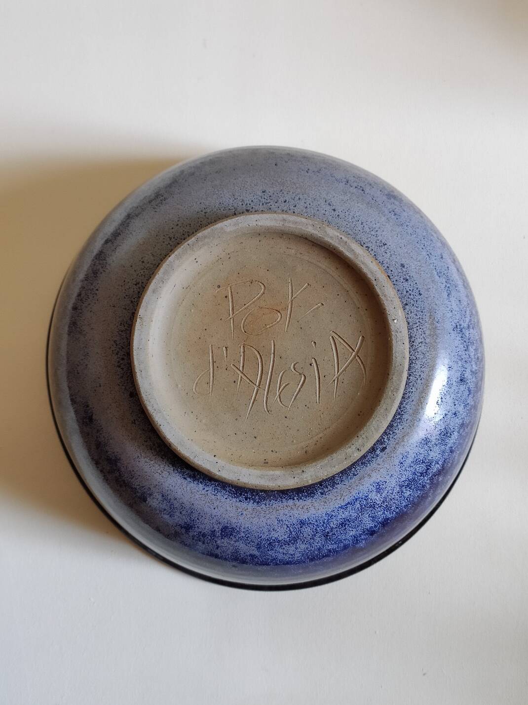 Large Alesia Pottery salad bowl