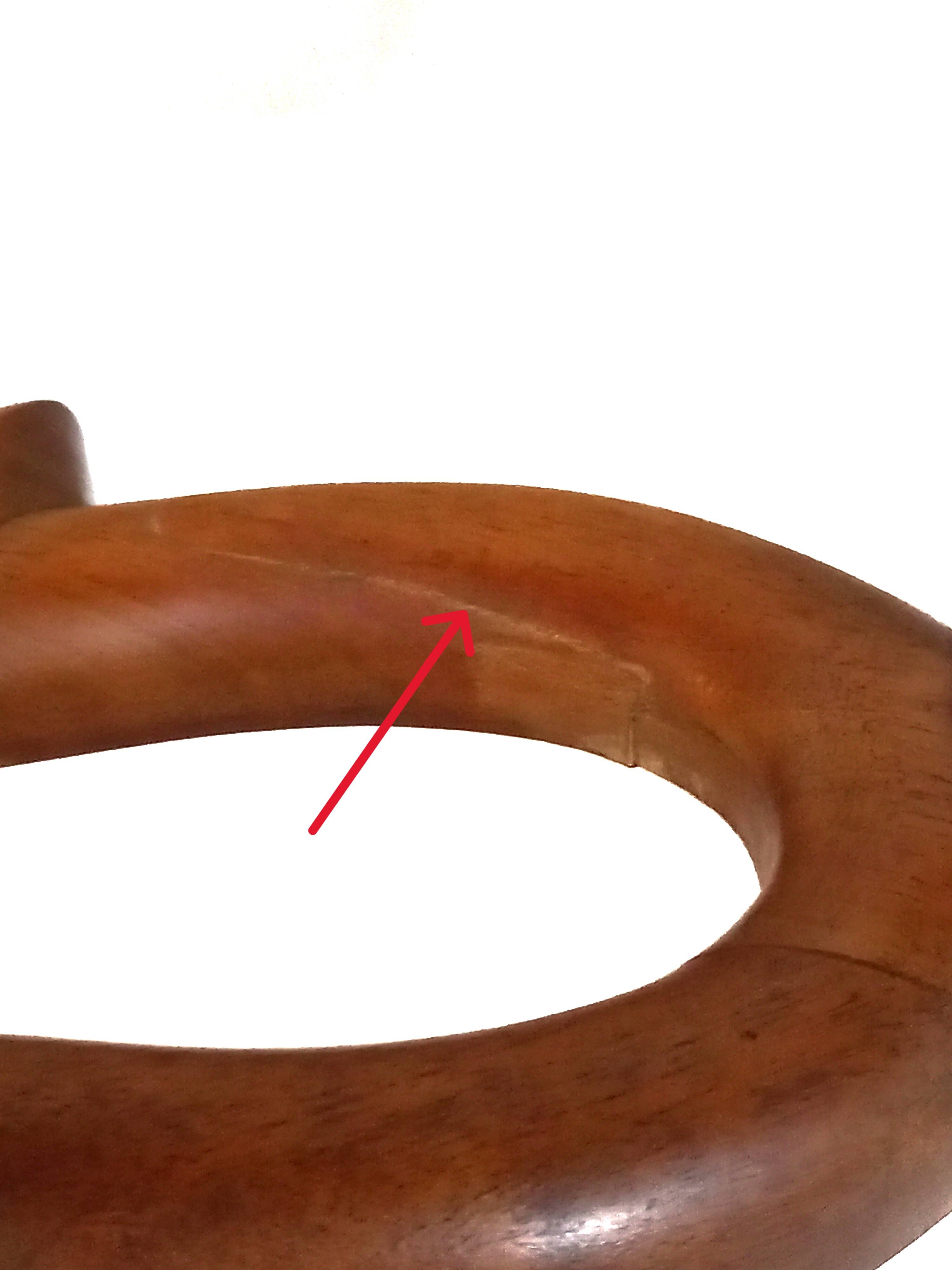 Colorful Louis XIV Style Bench with Sheep Bone Base