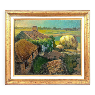 Louis Toffoli, 1952 oil on hardboard signed