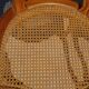 Paire de chaises en bois et cannage style Louis XV