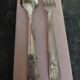 Children's cutlery in silver-plated metal
