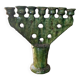 Tamegroute ceramic candelabra – moroccan artisanal 7 arm candle holder