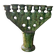 Tamegroute ceramic candelabra – moroccan artisanal 7 arm candle holder