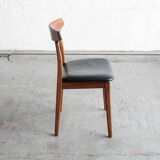 Dining chairs 'model 60' by Hennig Kjaernulf for Bruno Hansen, Denmark 1960