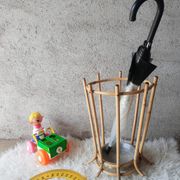 Porte-parapluie  en rotin années 60 -70 vintage