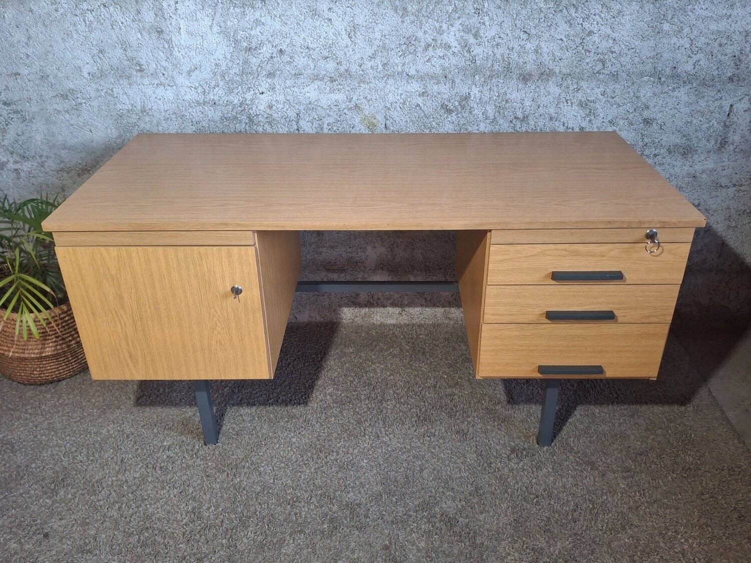 Minister's desk double box Design 1960s – GDR Modernist