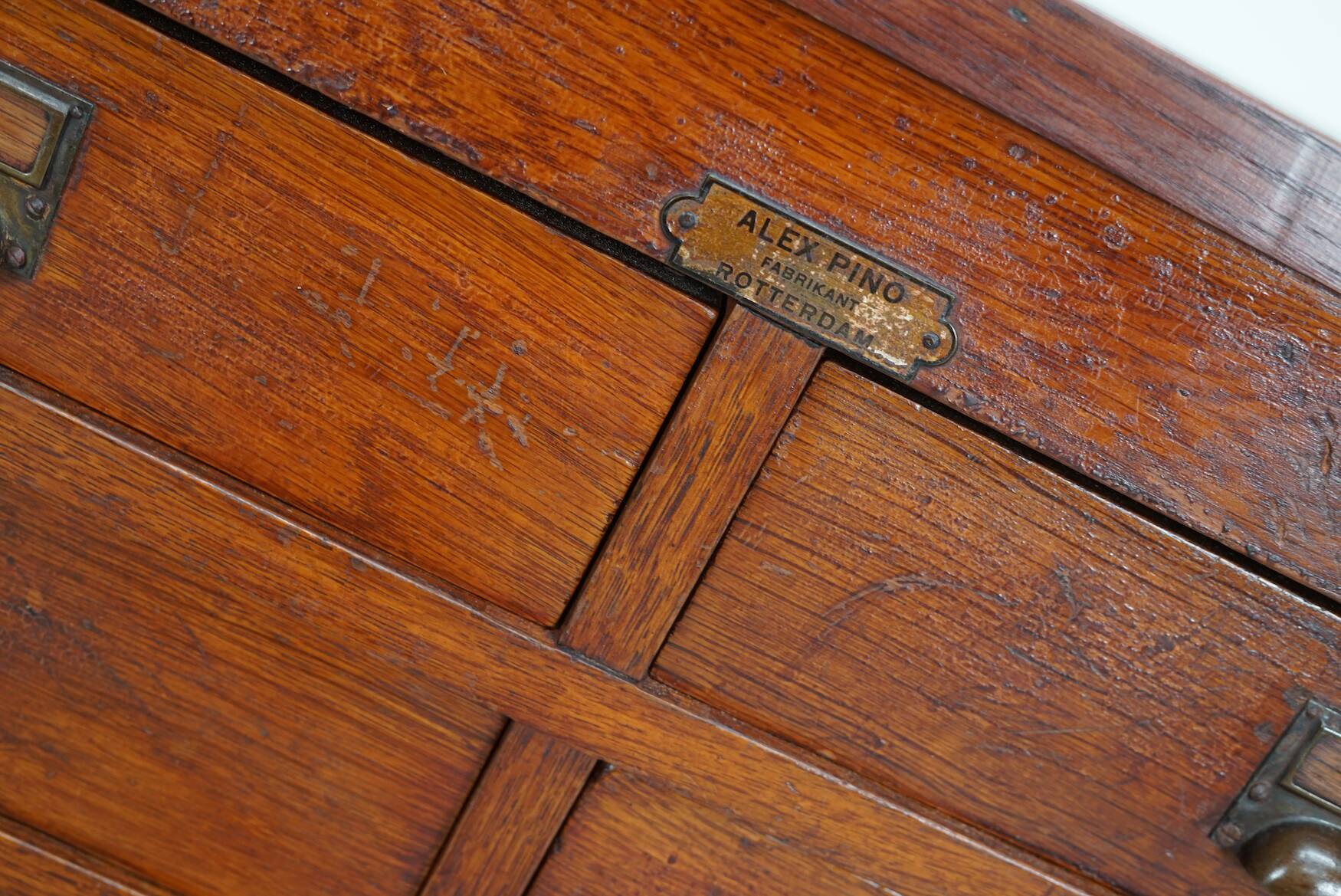 Large Dutch oak apothecary / filing cabinet or sideboard, 1930s